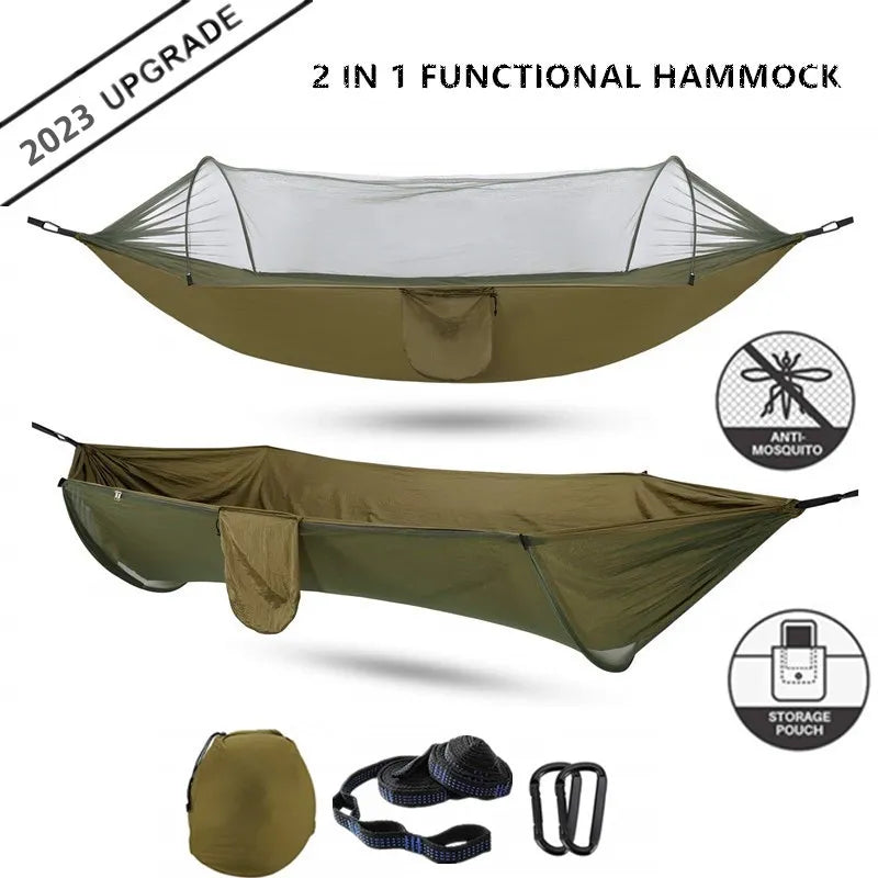 2023 Camping Hammock with Mosquito Net